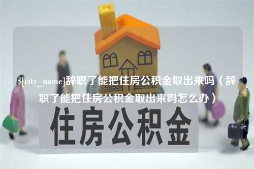 龙岩辞职了能把住房公积金取出来吗（辞职了能把住房公积金取出来吗怎么办）